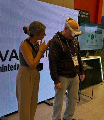 VR demo at the congress booth