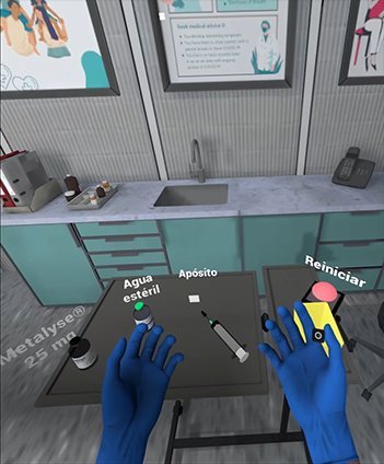 Hand tracking in the showcase